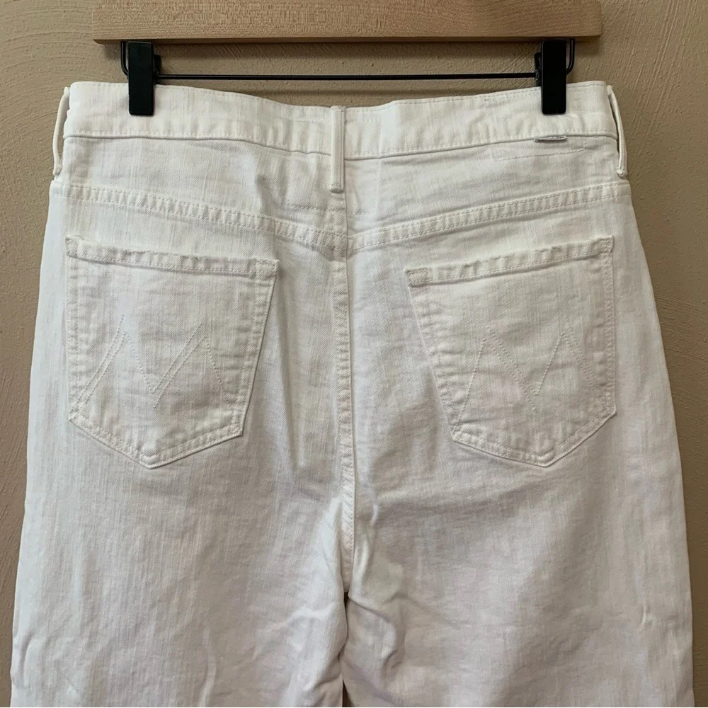 Mother Superior High Waisted Tunnel Vision Ankle Totally Innocent White Size 29